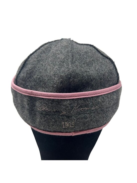 Stormy Kromer Petal Pusher Cadet Hat Womens 6 7/8 Gray Pink Cap Floral Wool USA main image 12